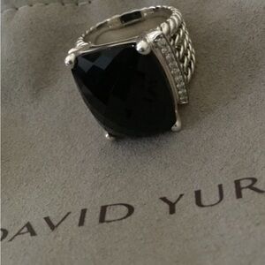 Authentic David Yurman Black Onyx Wheaton Ring